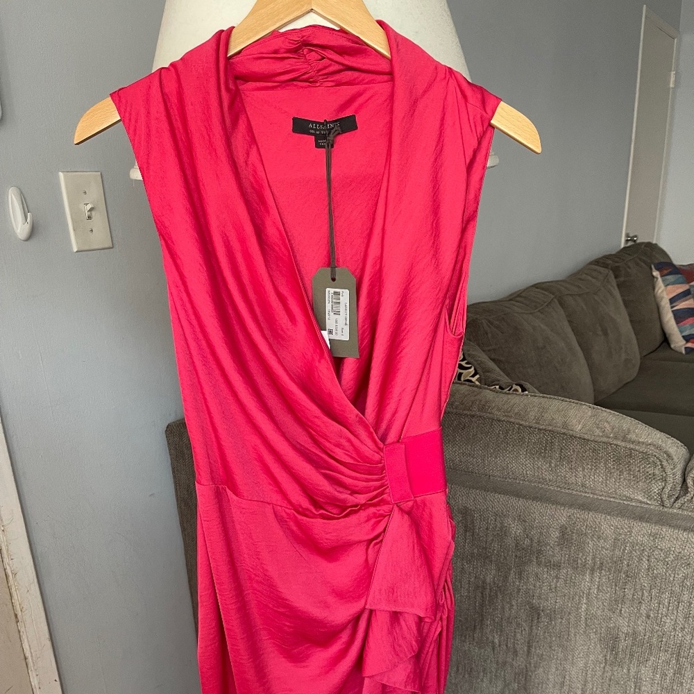 All Saints Pink Cancity Dress